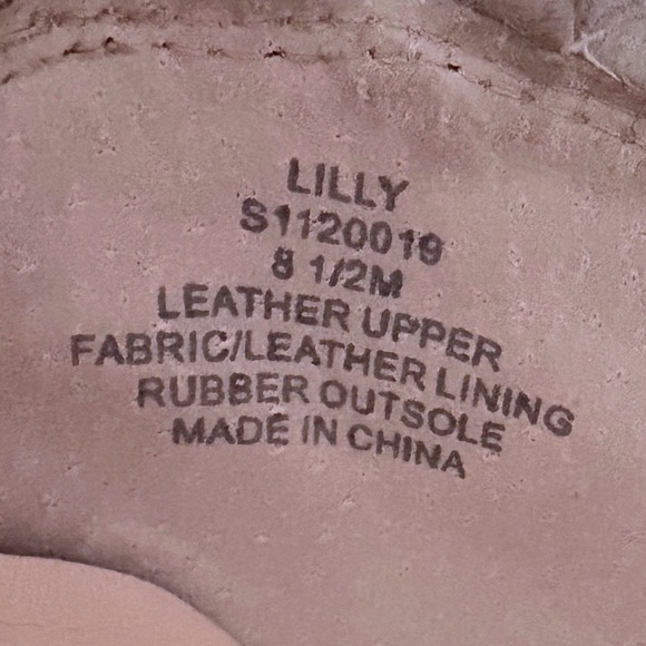 Kate Spade Lilly Ruffle Slip On Sneakers Conch Shell Pink Taupe Leather 8.5M - Picture 5 of 16